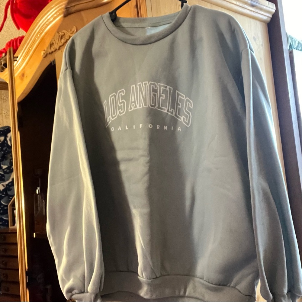 Sea foam Green crew neck
